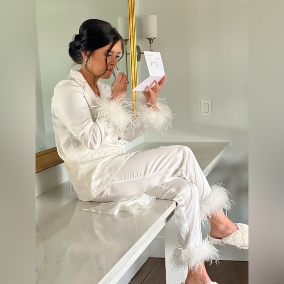 Nadine Merabi Darcie White Pajamas - Picture 4 of 5